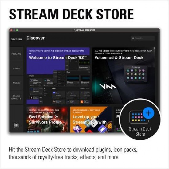 Corsair Elgato 10gba9911 Stream Deck Mk.2 White