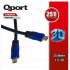QPORT Q-HDMI25 25metre HDMI Görüntü Kablosu 3D Gold 1.4v