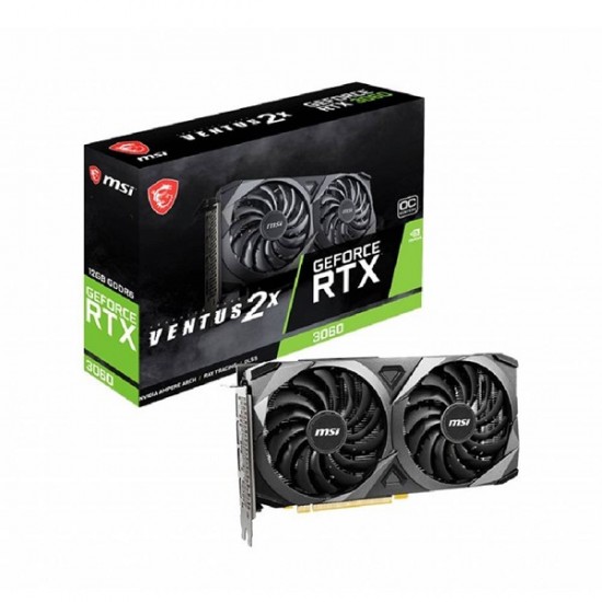 Msi Rtx3060 12gb Ventus 2x 12g Oc Gddr6 Hdmi Dp Pcie 16x V4.0