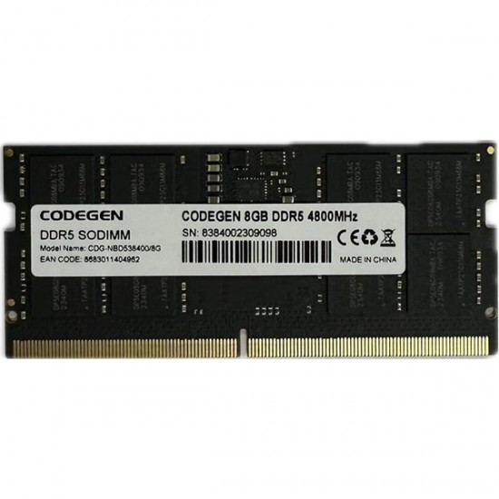 Codegen 8gb Ddr5 4800mhz Notebook Ram Value Cdg-nbd538400/8g