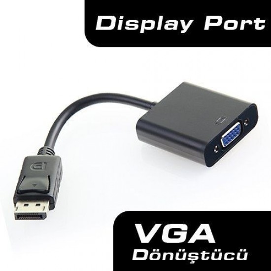 Dark Dk-hd-adpxvga 0.15metre Dp-vga (d) Görüntü Adaptörü Siyah