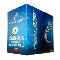 Powergate Cat6 Utp 23awg Sarı 305m Kablo Cat6-box-yl