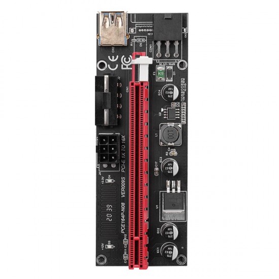 S-link Sl-xe19 Pci-e 1x To 16x Sata 6pin Bitcoin Riser Versiyon 09s Ekran Kartı Yükseltici