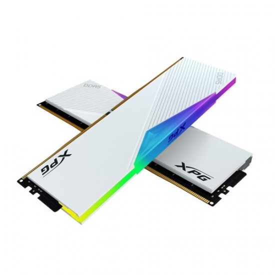 XPG 32GB (2X 16GB) DDR5 6400MHZ CL32 RGB DUAL KIT PC RAM LANCER AX5U6400C3216G-DCLARWH BEYAZ