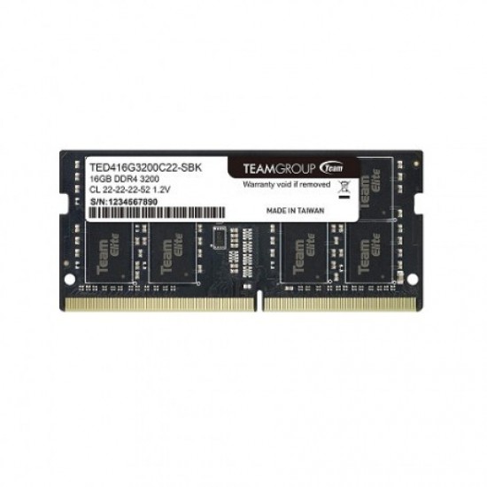 Team 16gb Ddr4 3200mhz Cl22 Notebook Ram Elite Ted416g3200c22-s01