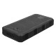S-link P120 12000mAh PRM 2*USB+Type-C+Micro Led Lamba + 1.2W Solar Panelli Siyah Taşınabilir Pil Şarj Cihazı Powerbank