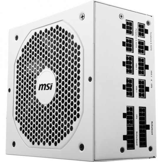 Msi 750w 80+ Gold Mpg A750gf White Power Supply