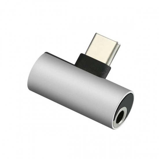 Codegen Type C + 3.5mm Stereo Dönüştürücü çoklayıcı Silver Adaptör Cdg-cnv78