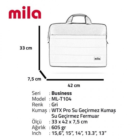 Classone 15.6" Mila T104 ML-T104 Business Serisi Macbook Laptop Notebook 