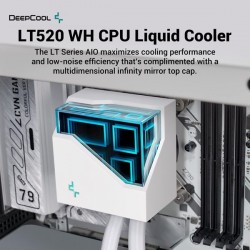 Deepcool 240mm Lt520-wh Argb Am5-1700p Sivi Soğutmali Işlemci Fani Beyaz