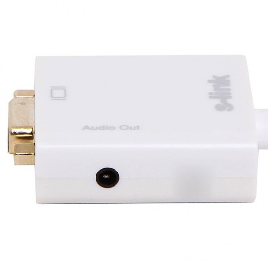 S-link Sl-mhvs15 Mini Hdmi To Vga+audio (yeni Versiyon) çevirici