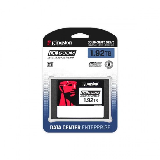 Kingston 2,5" 1.92tb Dc600m Sedc600m/1920g 560mb/s 530mb/s Sata 3 (6gb/s) Enterprise Ssd