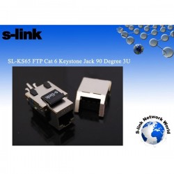 S-lınk Sl-ks65 Utp Cat6 90 Derece 3u Keystone Jack