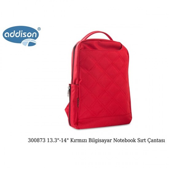 ADDISON 300873 13,3" Kırmızı Notebook Sırt Çantası