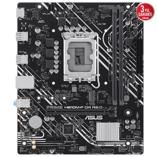 Asus Prime H610m-f D4 R2.0-csm Ddr4 Hdmi Pcie 4.0 1700p Matx Kurumsal Anakart