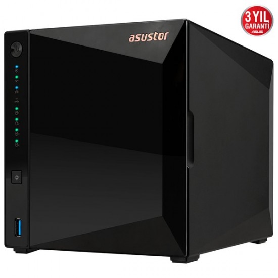 Asustor As3304t Realtek Qc 2 Gb Ram- 4-diskli Nas Server (disksiz)