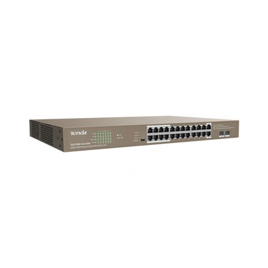 Tenda 24port 410w Full Poe Teg1126p-24-410w Gigabit 2x Sfp Yönetilemez Switch