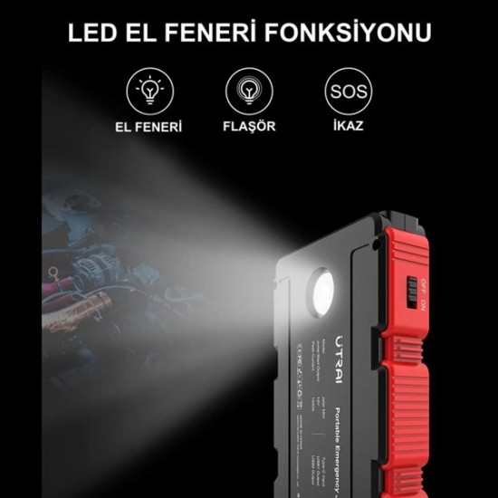 Utrai Jstar Mini 13000mah Jump Starter Taşınabilir Akü Takviye Kiti (js-mini)