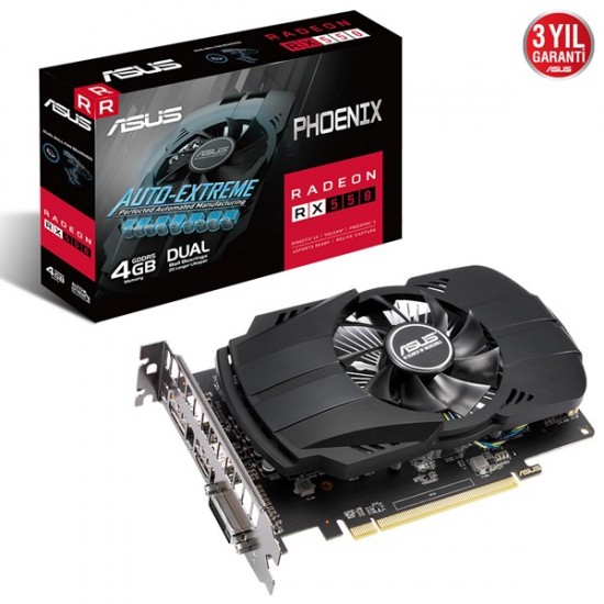 Asus Rx550 4gb Ph-rx550-4g-evo Gddr5 128bit Hdmi Dvi Dp Pcie 16x V3.0