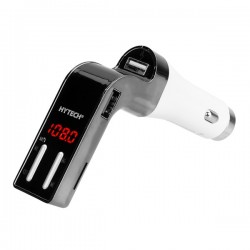 Hytech Hy-xcb75 5v 2.1a Led Ekran Usb+tf Desteği Gri Bluetooth Fm Transmitter