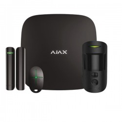 AJAX Starter Hub Kit Cam Kablosuz Alarm Seti Keypad Yok Siyah