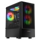 Rampage Lyra Mesh Gaming M-atx Mid-t Pc Kasası Siyah 3x 12cm Rgb Fan