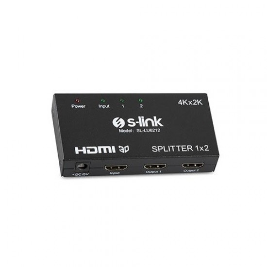 S-link 2port Sl-lu6212 1port Hdmi (giriş) 2port Hdmi (çıkış) 4k Hdmi Splitter