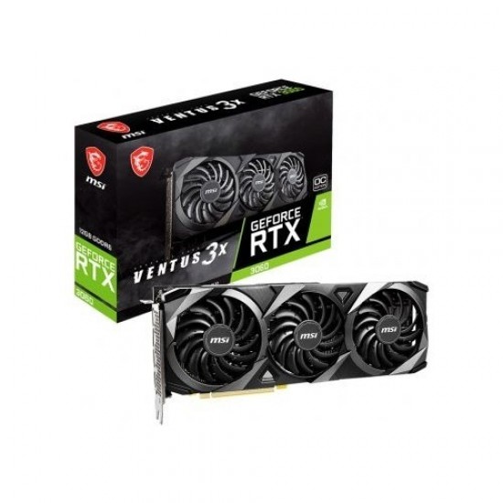 Msi Rtx3060 12gb Ventus 3x 12g Oc Gddr6 192bit Hdmi Dp Pcie 16x V4.0