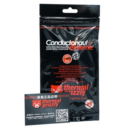 Thermal Grizzly Conductonaut Extreme 5gr üstün Performanslı Galyum Bazlı Sıvı Metal Termal Macun