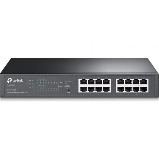 Tp-link 16-port Tl-sg1016pe Gigabit Yönetilebilir 150w 8-port Poe Switch