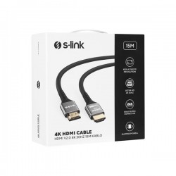 S-link Slx-hd4k15 15 Mt Metal V2.0 4k (4096*2160) 60hz Hdmi Kablo