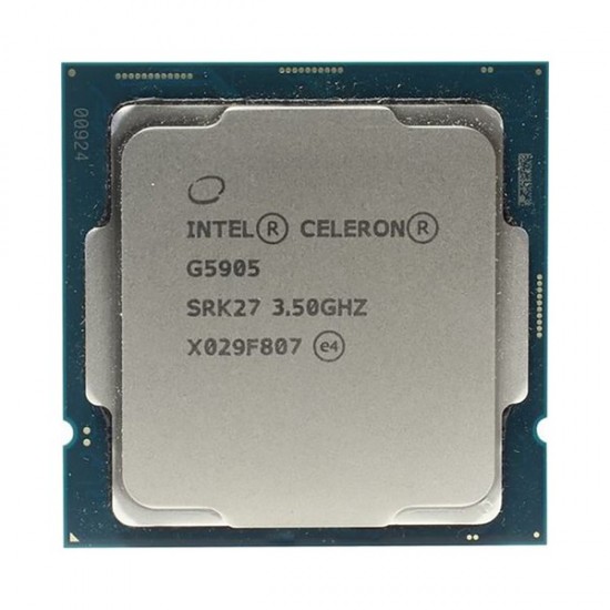 Intel Celeron G5905 4mb 2çekirdekli O/b Uhd610 1200p 58w Kutusuz Fansız