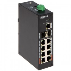 Dahua 8port Full Poe Pfs3211-8gt-120-v2 Gigabit Yönetilemez Endüstriyel Switch