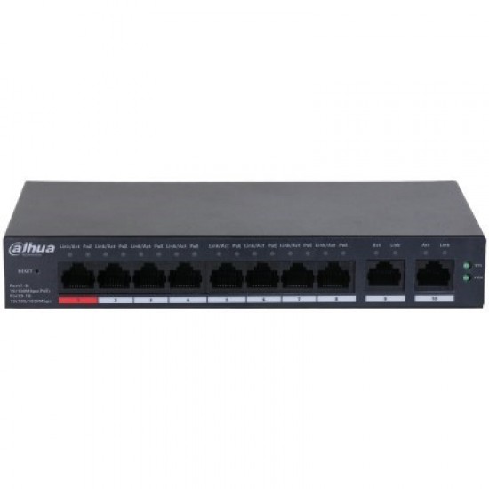 Dahua 8port Cs4010-8et-110 10/100 110w Cloud Poe Switch