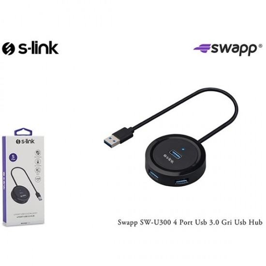 S-link Swapp Sw-u300 4port Usb 3.0 Siyah Usb çoklayıcı Hub