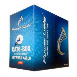 Powergate Cat6 Utp 23awg Mavi 305m Kablo Cat6-box-bl