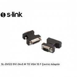 S-link Sl-dvi22 Dvi 24 + 5 M To Vga 15 M çevirici Adaptör