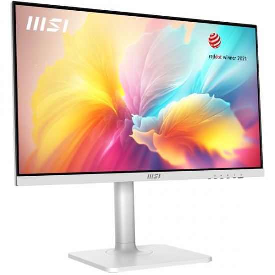 Msi 23.8" Flat Ips Modern Md2412pw 1ms 100hz Hdmi Usbc Pivot Monitör Beyaz