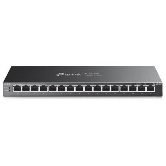 Tp-link 16port Tl-sg116p Gigabit 120w Full Poe Yönetilemez Switch