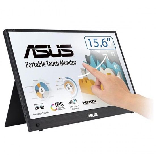 Asus 15.6" Ips Zenscreen Touch Mb16aht Hdmi-usb C Taşınabilir Dokunmatik Monitör