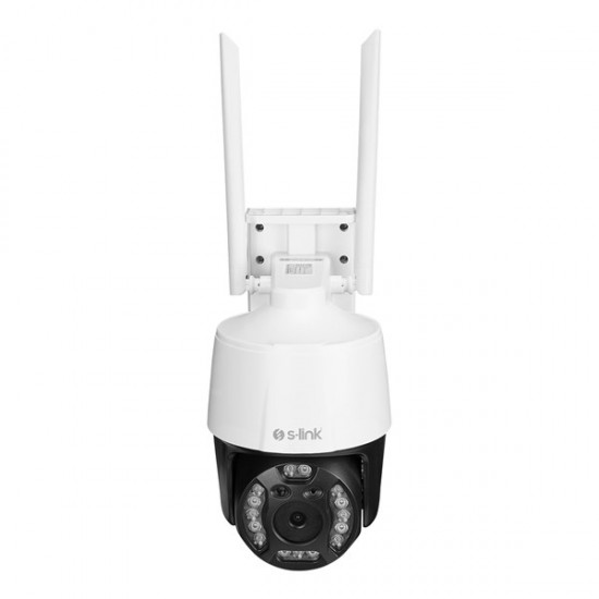 S-link Sl-ptz02 3mp 3.6 Lens Ptz Dome Hareket Algılamalı Tf Card Dual Band Wifi Ip Kamera Tuya