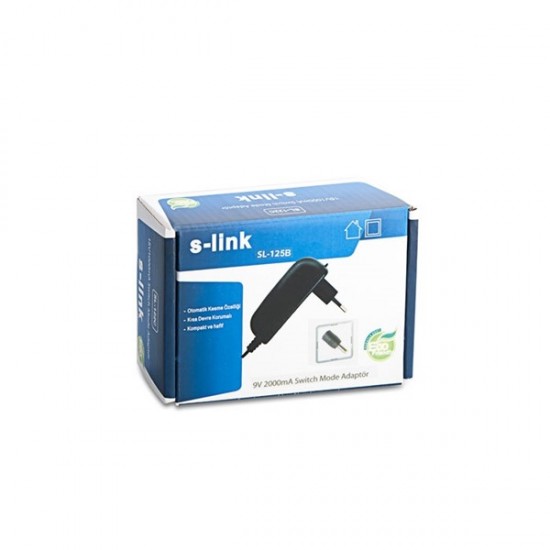 S-link Sl-125b 9v 2a 2.5*0.8*10mm 1.2m Tablet Adaptörü