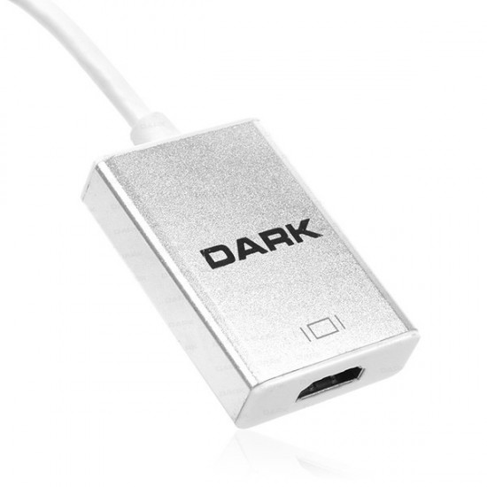DARK UGA33 DK-AC-UGA33 0.15metre USB-HDMI Çevirici Adaptör Gümüş