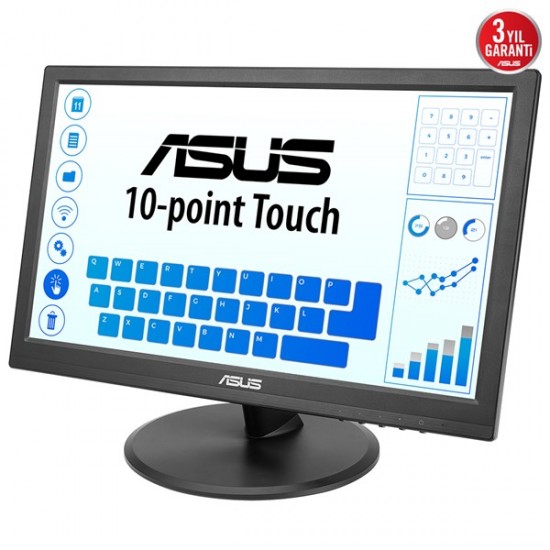 Asus 15.6" Tn Vt168hr 5ms 60hz Hdmi Dokunmatik Monitör (1366 X 768)