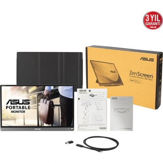 Asus 15.6" Ips Zenscreen Mb16ace 5ms Type-c Taşinabilir Monitör