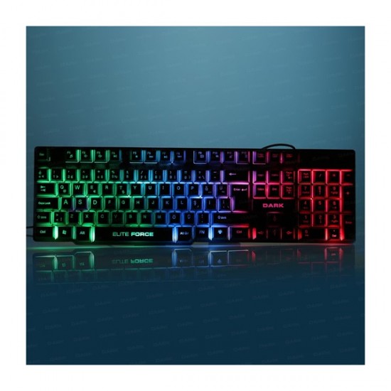 Dark Gk1000 Force Usb Q Trk Rainbow Aydınlatmalı Mekanik Hisli Siyah Gaming Klavye Dk-ac-gk1000