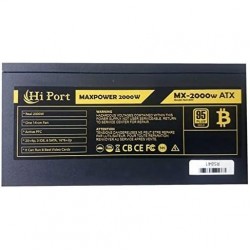 Hiport 2000w 95+ Bronze Mx2000atx 12cm Fanlı Power Supply Mining