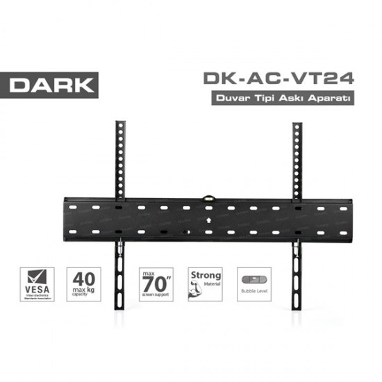 Dark 37/70" Dk-ac-vt24 Sabit Siyah Monitör,tv Askı Aparatı