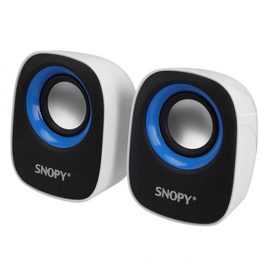 Snopy Sn-120 2.0 Beyaz/mavi Usb Speaker