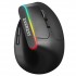 Everest Smw-618 Rgb Işıklı Ergonomik Dikey Tutuşlu Vertical Siyah Kablosuz Mouse